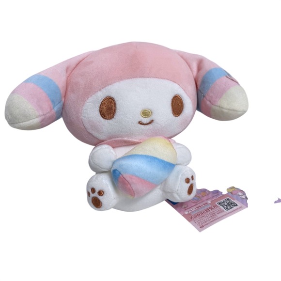 Sanrio My Melody Mashumarumu Twist Marshmallow 6" Plush FuRyu Japan NWT Kawaii - Picture 6 of 8